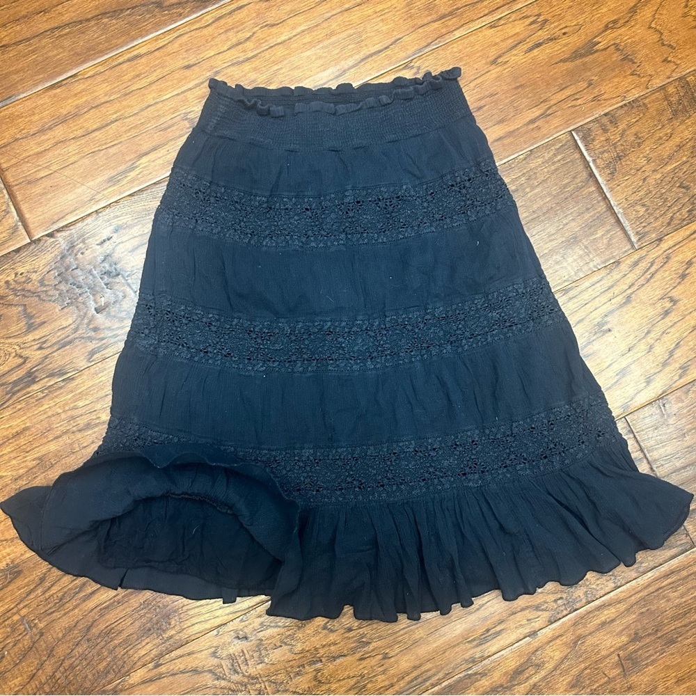 Sundance Elegant Black A-Line‎ Skirt